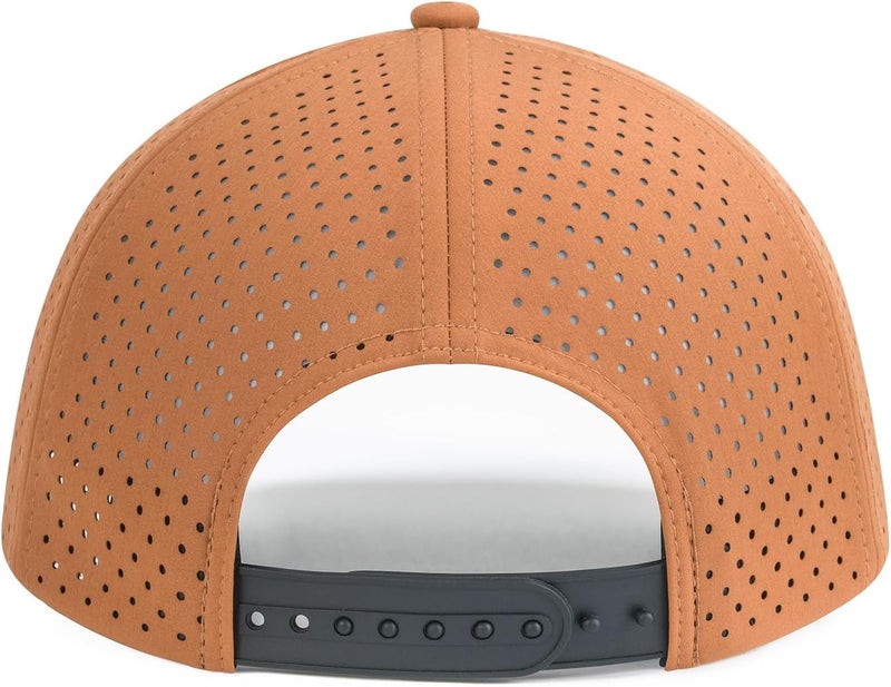 VOBOOM Men Quick Dry Baseball Cap Laser Cut Mesh Ball Curved Brim Snapback Hat - Image 4